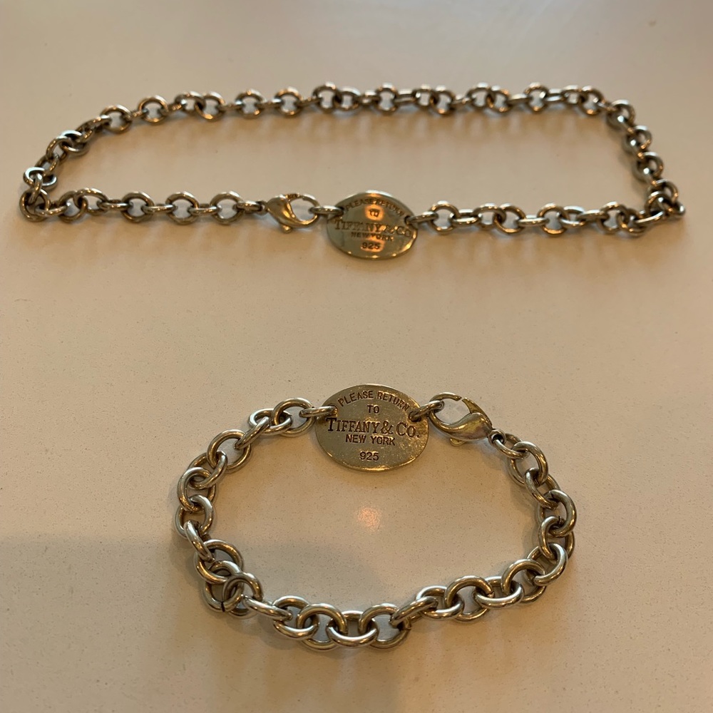 Tiffany necklace and bracelet, Return to Tiffany